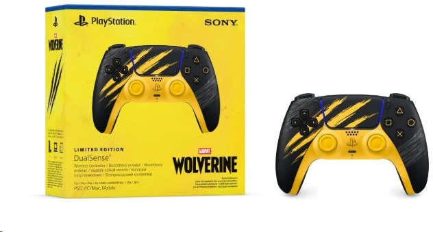Sony PS5 DualSense belaidis valdymo pultelis – Marvel's Wolverine Battle geltonas (riboto leidimo)