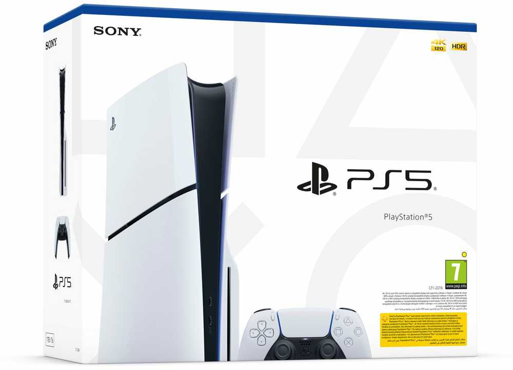PLAYSTATION 5 Žaidimų konsolė BLU-RAY/SLIM CFI-2016 SONY