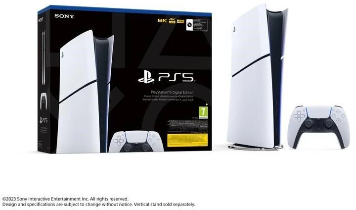 Žaidimų konsolė Sony Playstation 5 Slim Digital Edition, 825 GB, Balta