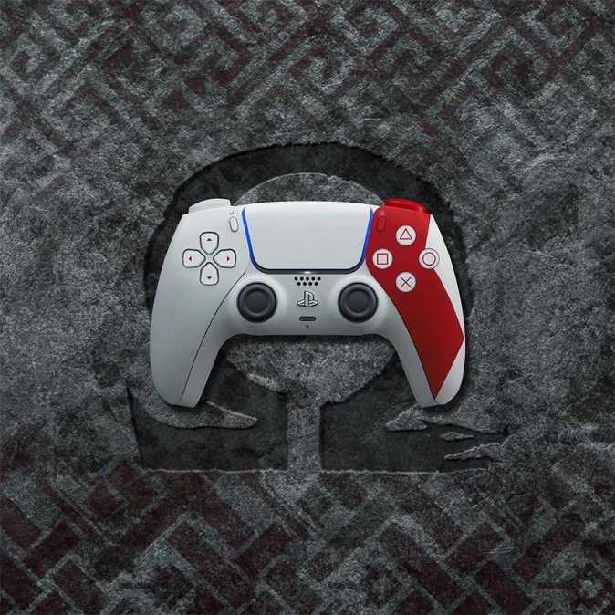 „Sony“ „PlayStation 5 DualSense“ belaidis valdiklis, riboto leidimo – „God of War“