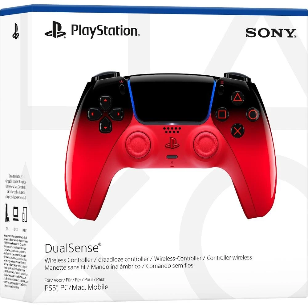 Sony Interactive Entertainment DualSense Juodas, Raudona Bluetooth/USB Gamepad Analogue / Digital PlayStation 5