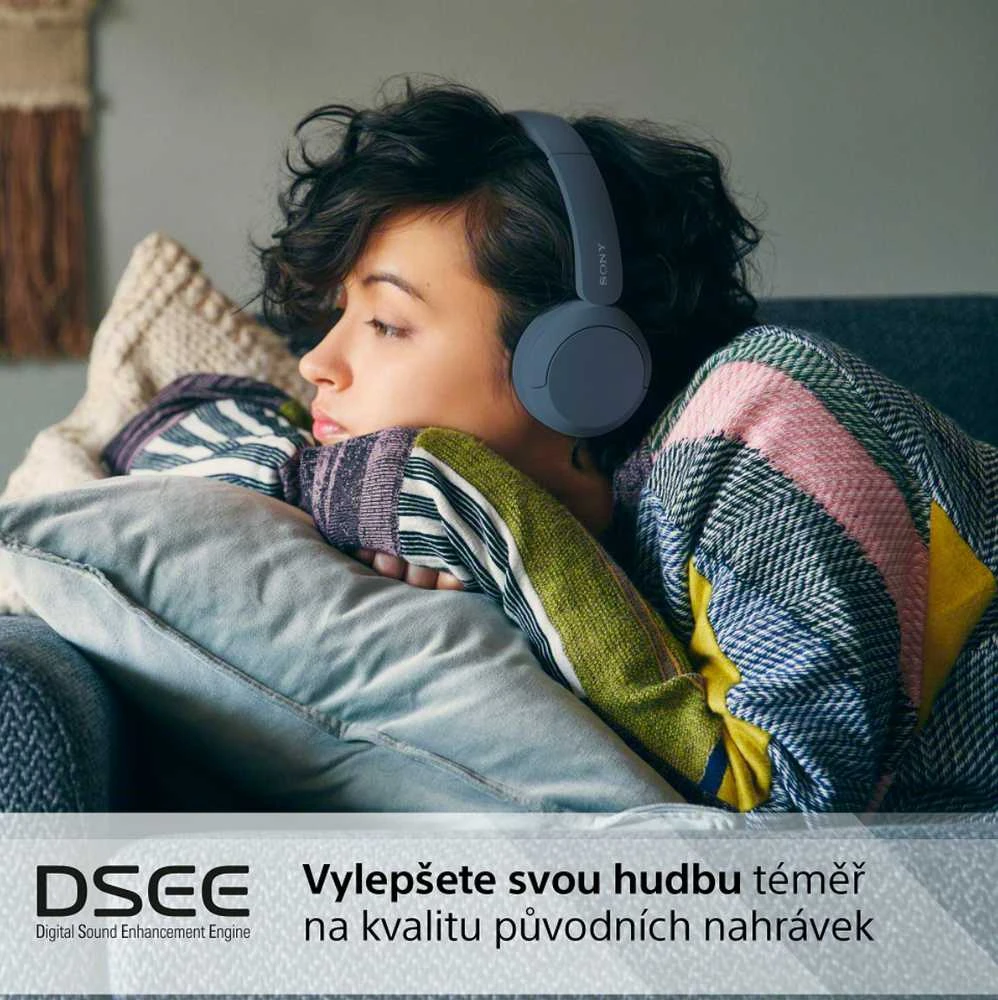 Belaidės Ausinės Sony WH-CH520L, Mėlynos spalvos