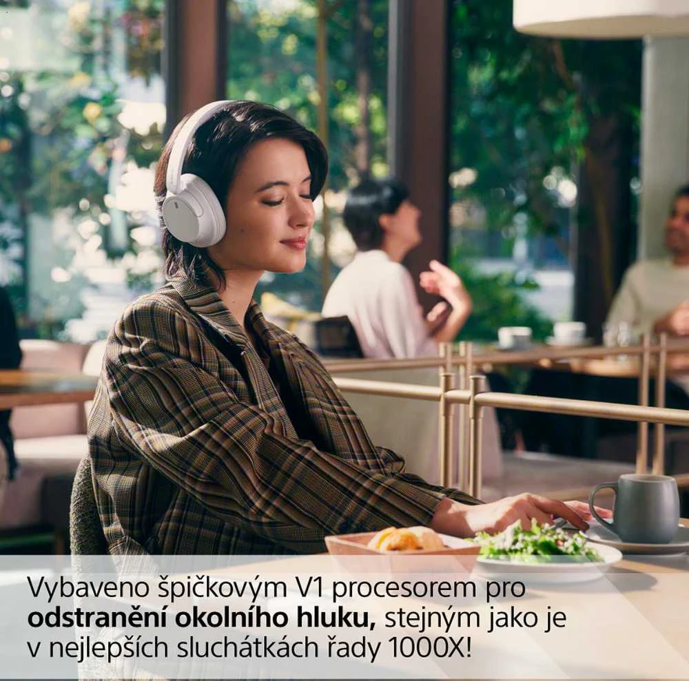 Sony WH-CH720NW belaidės ausinės, Baltos spalvos