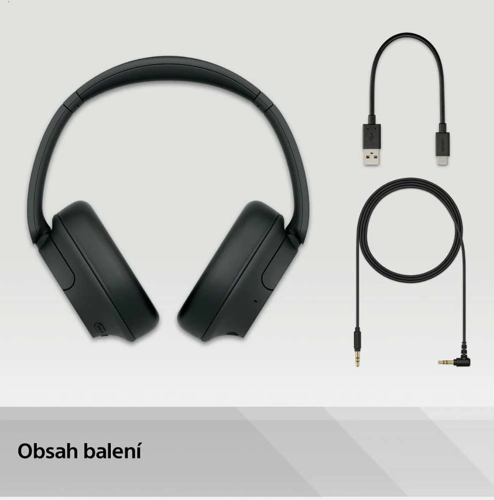 Sony WH-CH720NB belaidės ausinės, Juodos