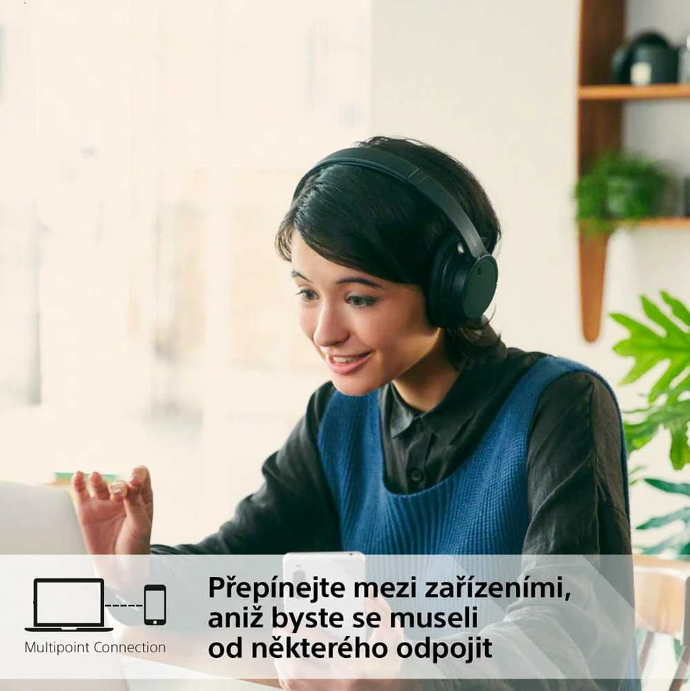 Sony WH-CH720NB belaidės ausinės, Juodos