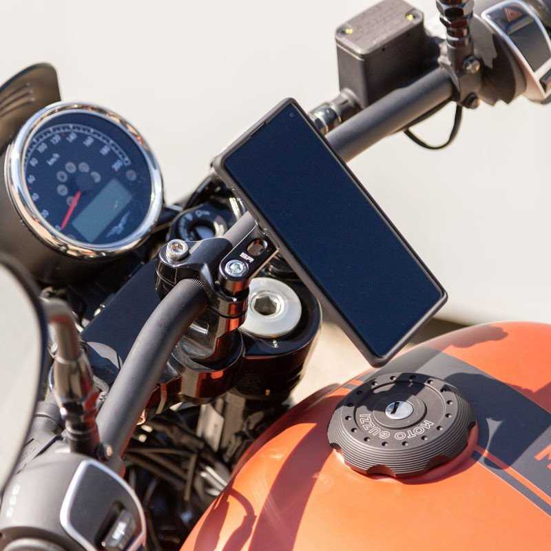 SP Connect Bar Clamp Mount Pro motociklo telefono laikiklis – 360° pasukamas – Juodas