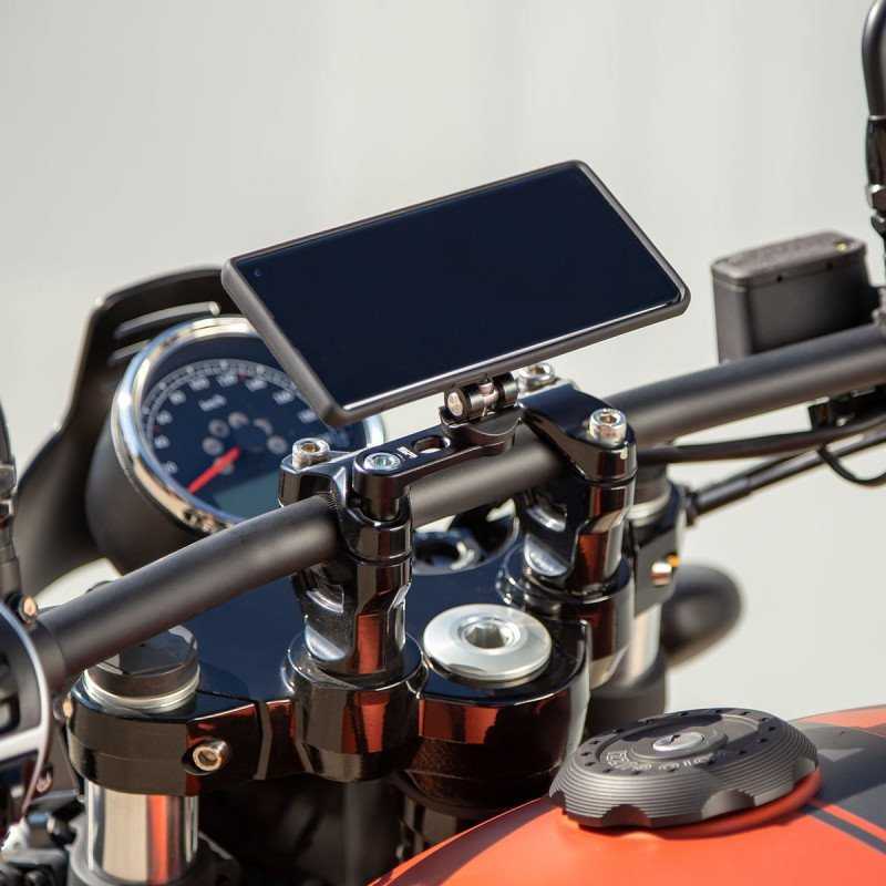 SP Connect Bar Clamp Mount Pro motociklo telefono laikiklis – 360° pasukamas – Juodas