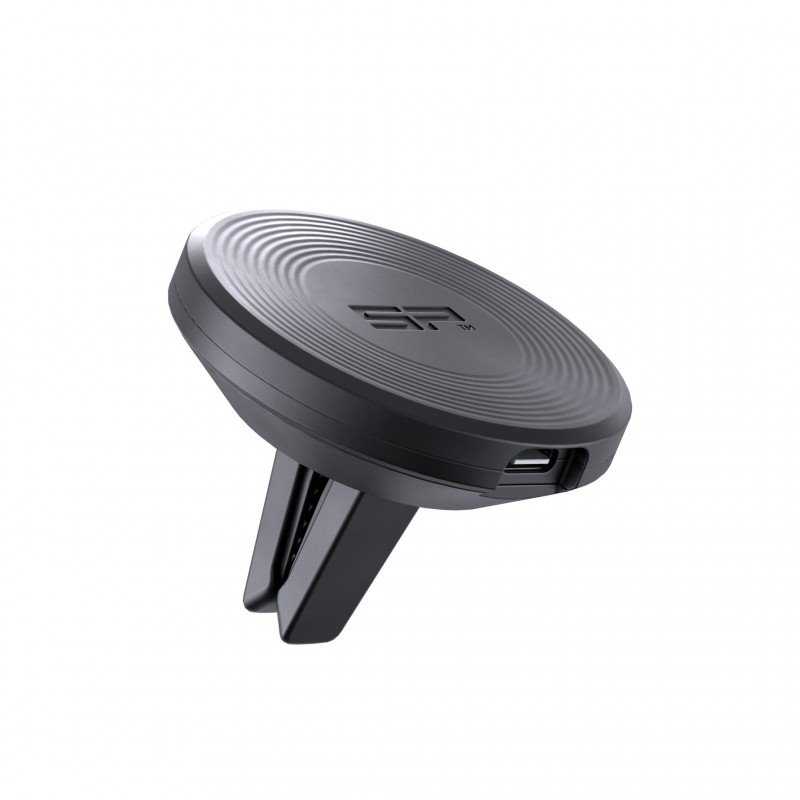 SP Connect Charging Vent Mount SPC+ – automobilinis telefono laikiklis su įkrovimo funkcija, skirtas SPC+ dėklams – ventiliacijos grotelėms – juodas