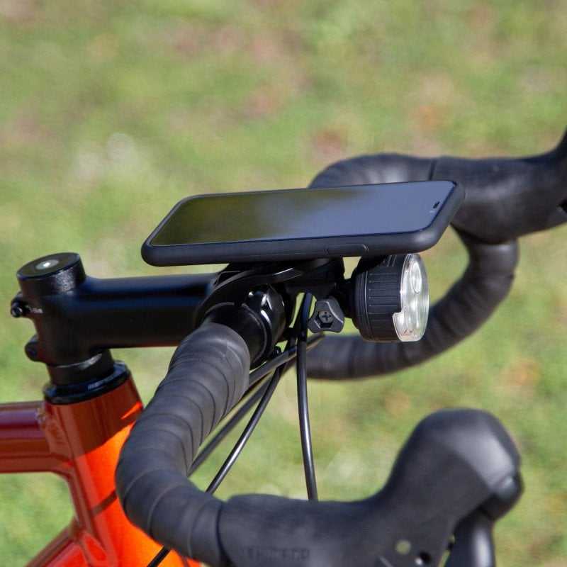 SP Connect Handlebar Mount Pro telefono laikiklis plento dviračiams, skirtas SPC/SPC+ dėklams – Juodas