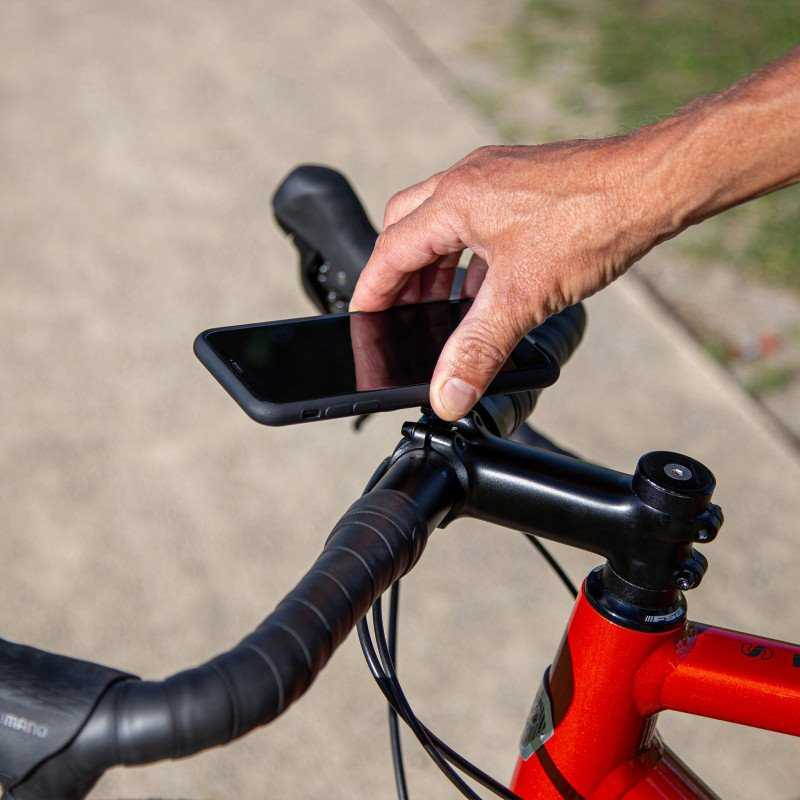 SP Connect Handlebar Mount Pro telefono laikiklis plento dviračiams, skirtas SPC/SPC+ dėklams – Juodas