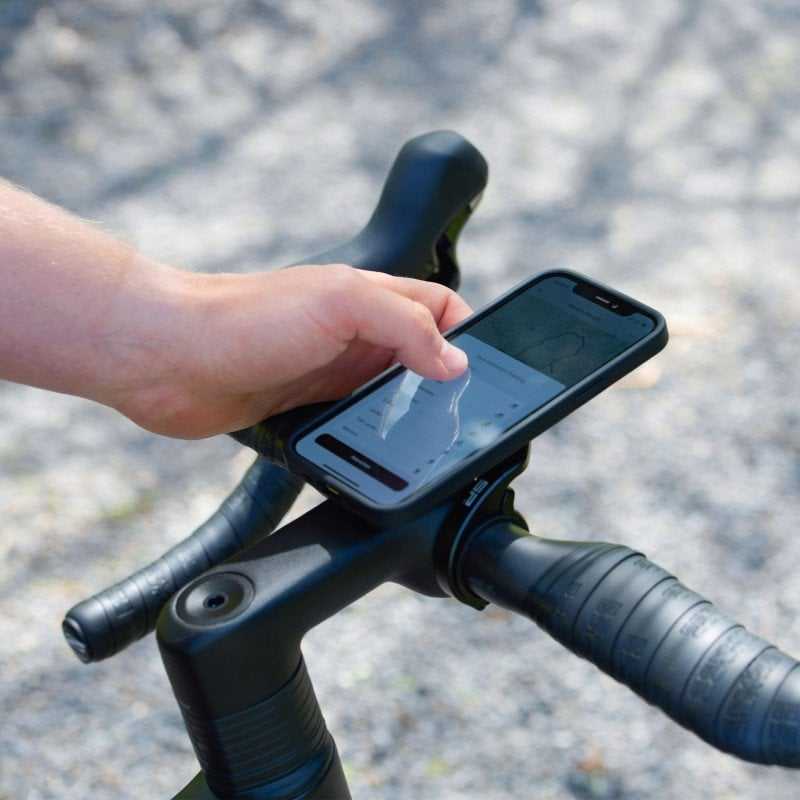 SP Connect Handlebar Mount Pro telefono laikiklis plento dviračiams, skirtas SPC/SPC+ dėklams – Juodas