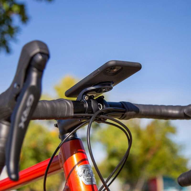 SP Connect Handlebar Mount Pro telefono laikiklis plento dviračiams, skirtas SPC/SPC+ dėklams – Juodas