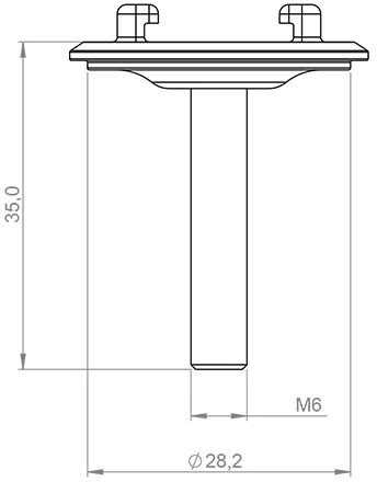 SP Connect Micro Stem Mount SPC 53122 juodas