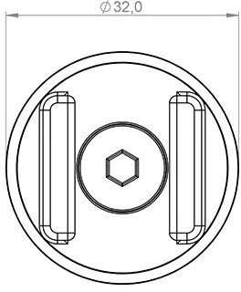 SP Connect Micro Stem Mount SPC 53122 juodas