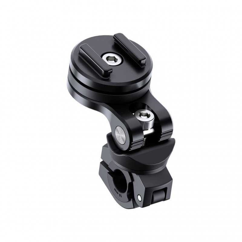SP Connect Mirror Mount Pro SPC+ telefono laikiklis paspirtukui / motociklui – tvirtinimas prie veidrodėlio – juodas