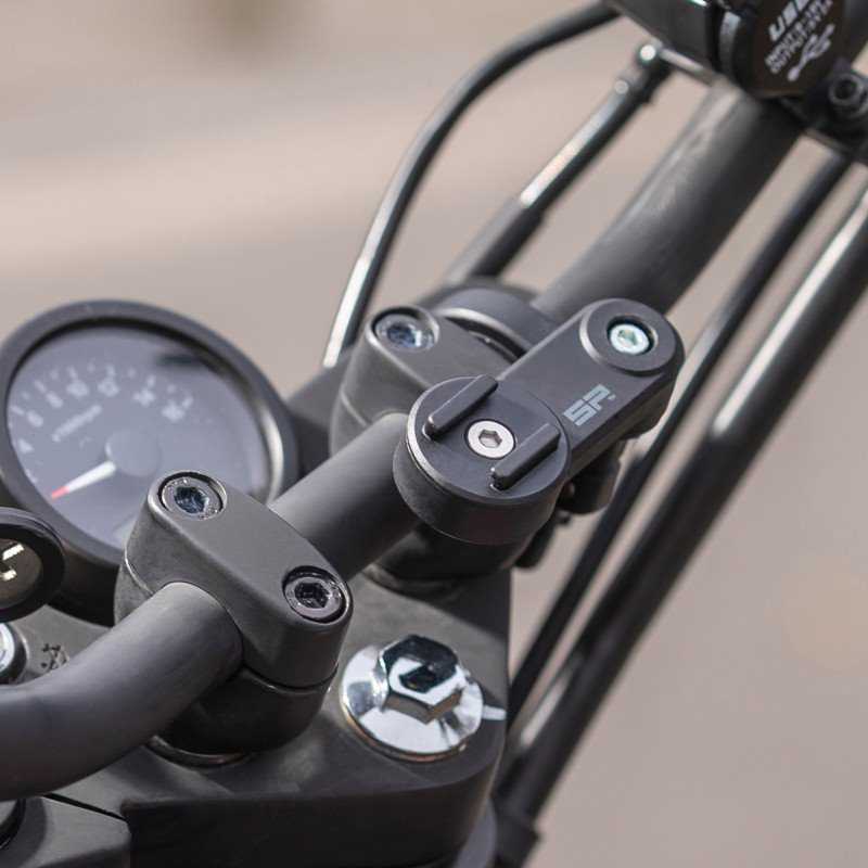 SP Connect Moto Mount LT telefono laikiklis dviračiui / paspirtukui / motociklui, skirtas SPC+ dėklams – Juodas