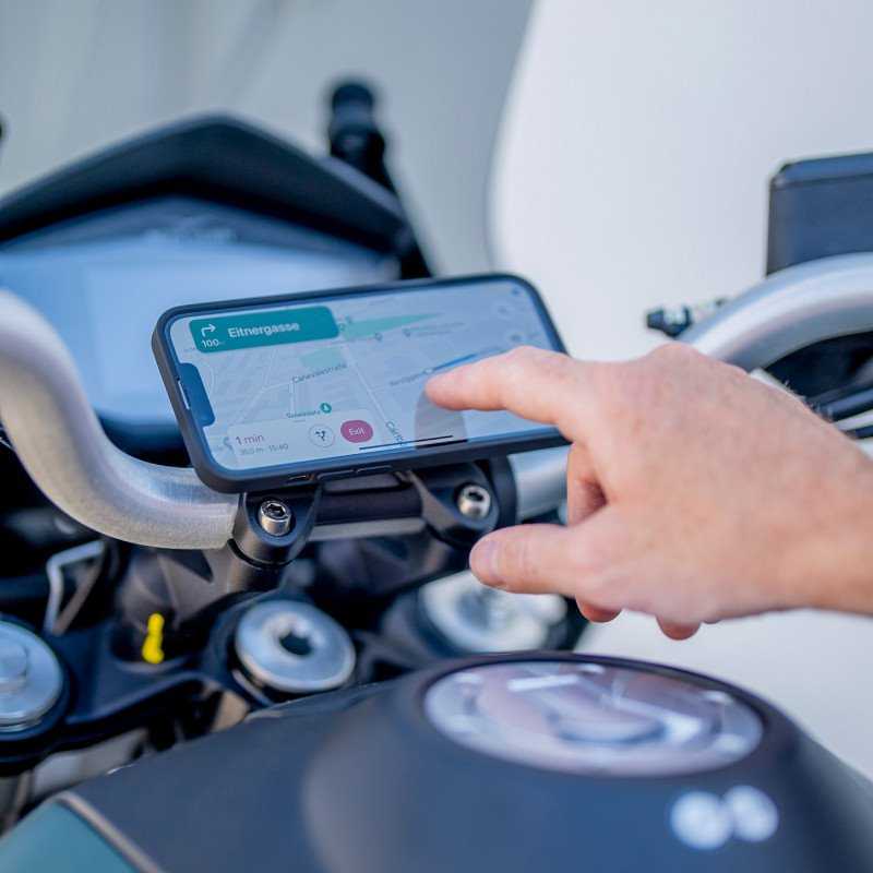 SP Connect Moto Mount LT telefono laikiklis dviračiui / paspirtukui / motociklui, skirtas SPC+ dėklams – Juodas
