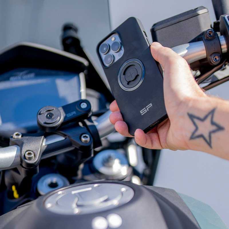 SP Connect Moto Mount LT telefono laikiklis dviračiui / paspirtukui / motociklui, skirtas SPC+ dėklams – Juodas