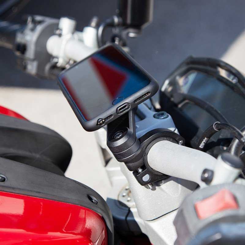 SP Connect Moto Mount LT telefono laikiklis dviračiui / paspirtukui / motociklui, skirtas SPC+ dėklams – Juodas