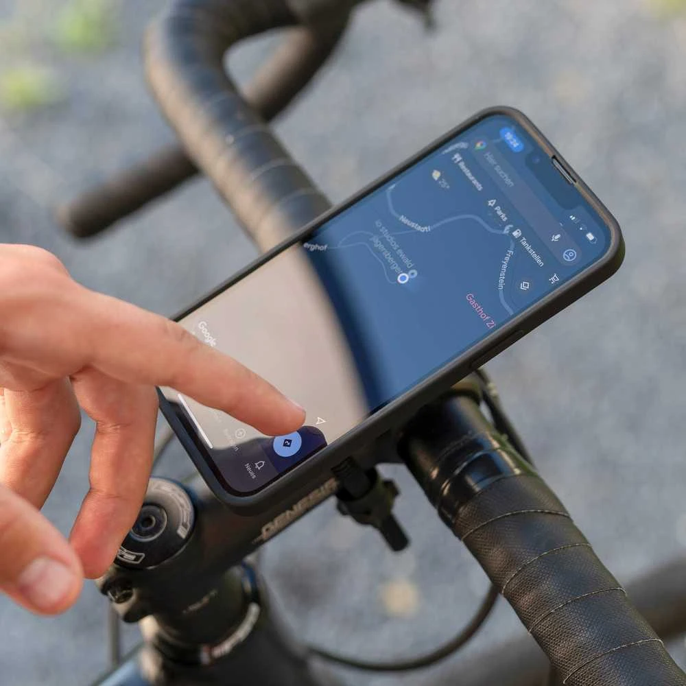 SP Connect Universal Bike Mount universalus telefono laikiklis dviračiui, skirtas SPC+ dėklams – Juodas