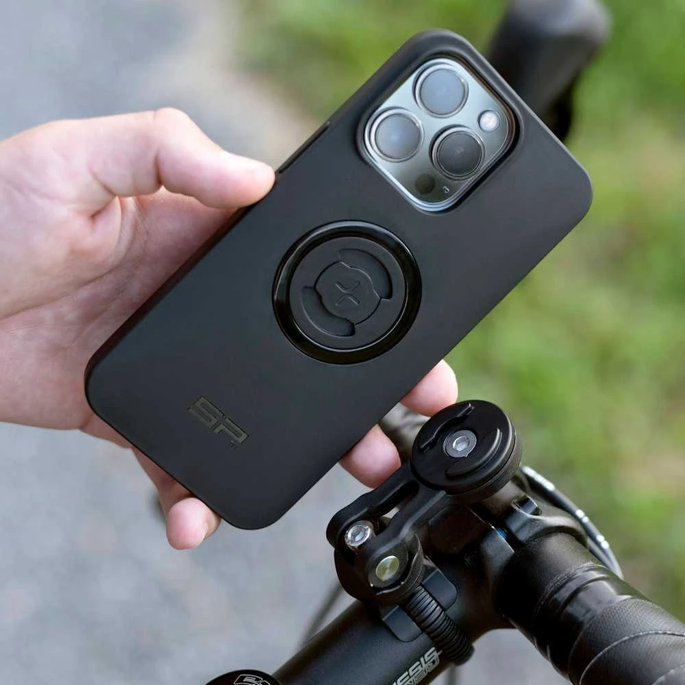 SP Connect Universal Bike Mount universalus telefono laikiklis dviračiui, skirtas SPC+ dėklams – Juodas