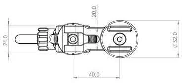 SP Connect Universal Bike Mount universalus telefono laikiklis dviračiui, skirtas SPC+ dėklams – Juodas