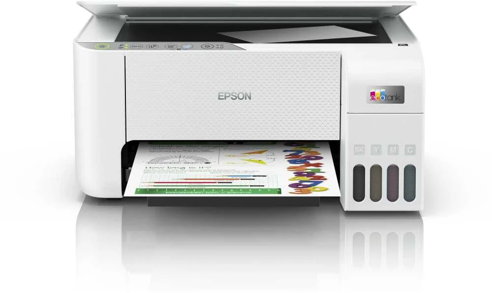 Daugiafunkcis spausdintuvas Epson EcoTank L3276, rašalinis,  Spalvotas | 3-in-1 | A4 | Wi-Fi | Baltas