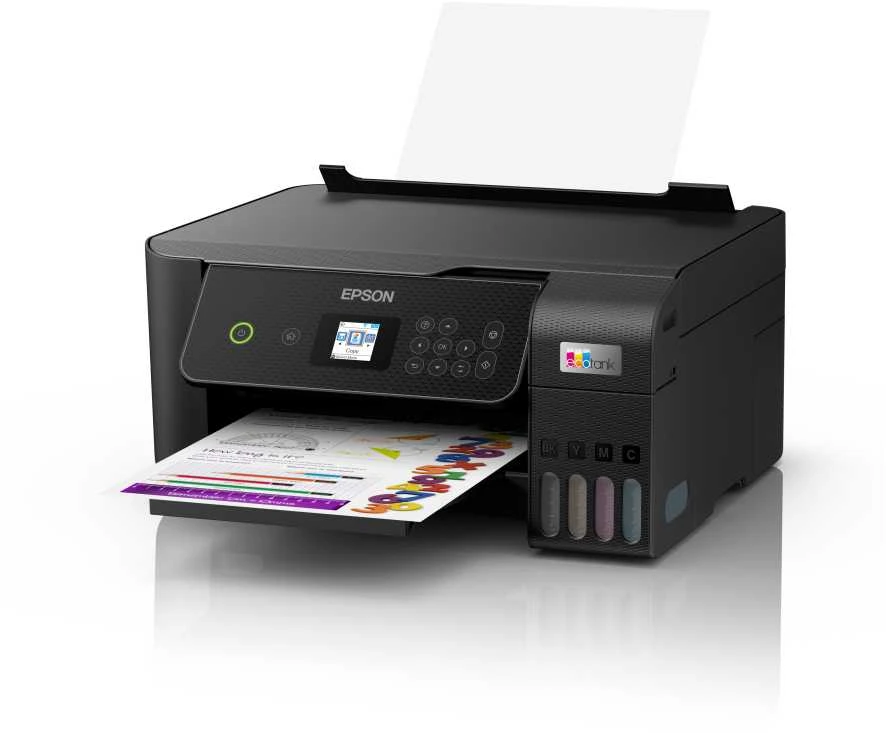 Daugiafunkcis rašalinis spausdintuvas Epson EcoTank L3280, A4, spalvotas, Wi-Fi, Wi-Fi Direct, AirPrint, LCD ekranas, juodas | C11CJ66426 aprašymas - Prekės nuotrauka