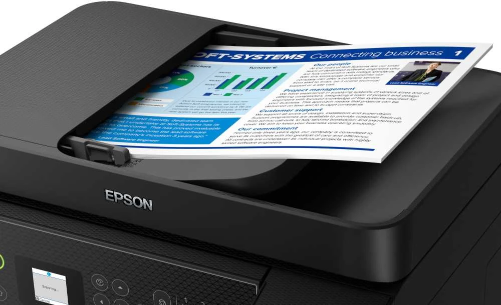 Spausdintuvas Epson | Daugiafunkcinis printers | EcoTank L5310 | Inkjet | Spalvotas | A4 | Wi-Fi | Juodas
