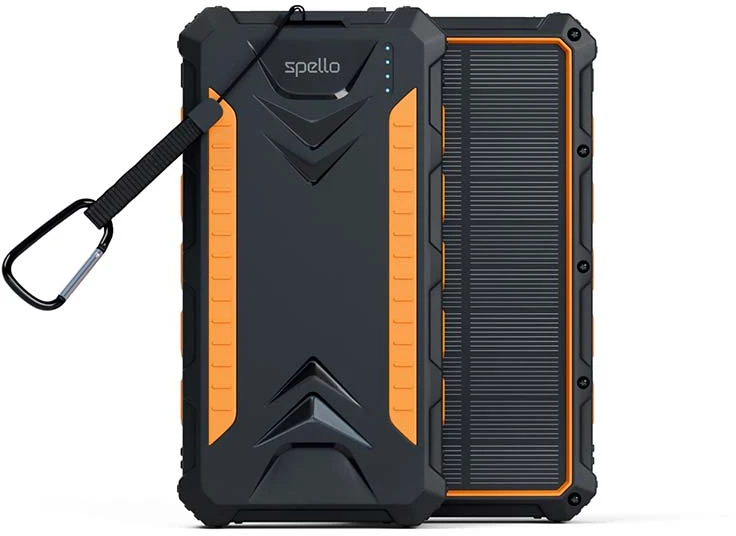 Epico Spello saulės energijos blokas 24000mAh juodas