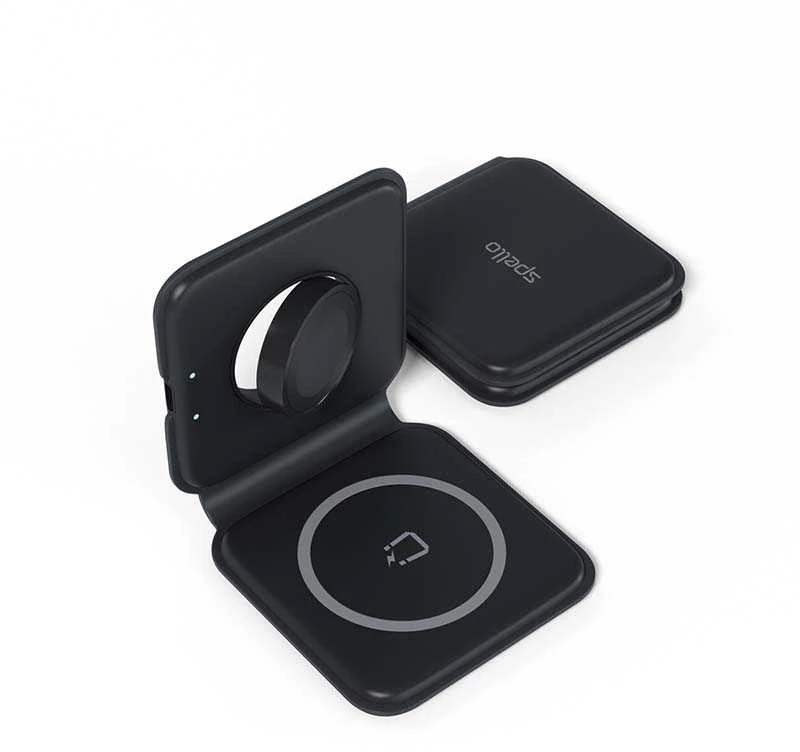 „Epico“ sulankstomas belaidis „Magsafe“ įkroviklis „Spello 2in1 Juodas“.