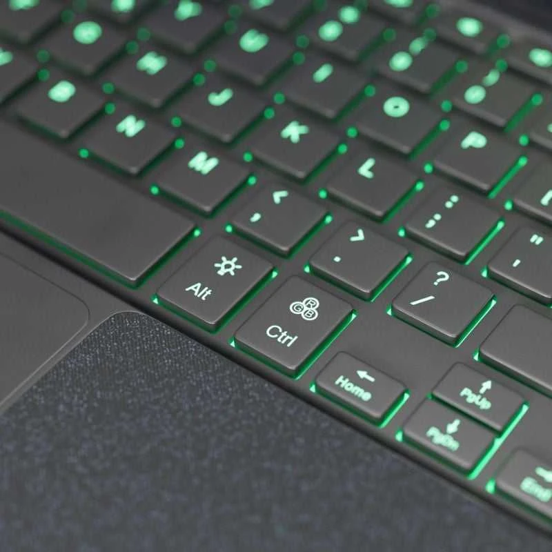 Epico „Spello“ klaviatūros dangtelis su foniniu apšvietimu, skirtas „Lenovo Tab M11“ - CZ/juodas