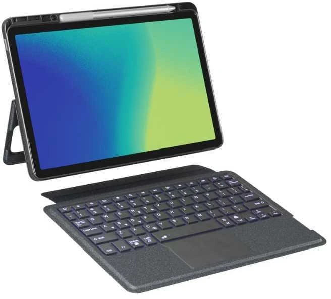 Epico „Spello“ klaviatūros dangtelis su foniniu apšvietimu, skirtas „Lenovo Tab M11“ - CZ/juodas