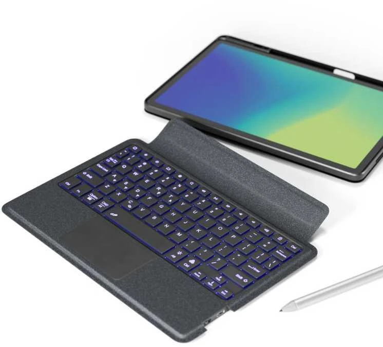 Epico „Spello“ klaviatūros dangtelis su foniniu apšvietimu, skirtas „Lenovo Tab M11“ - CZ/juodas