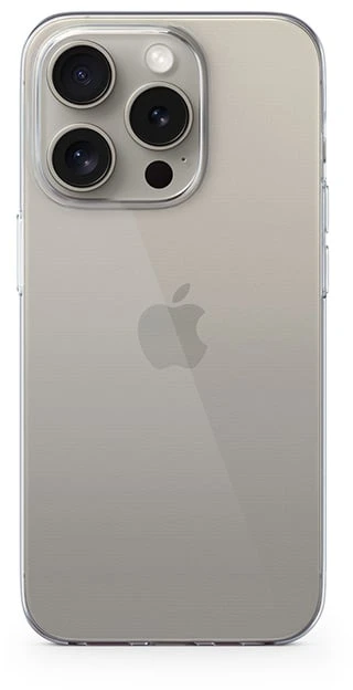 Spello skaidrus galinis dėklas, skirtas „iPhone 15“, skaidrus