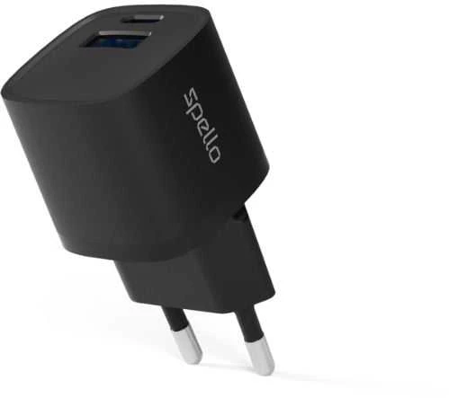 „Spello ForceBoost SA10“ 20 W GaN sieninis įkroviklis – juodas