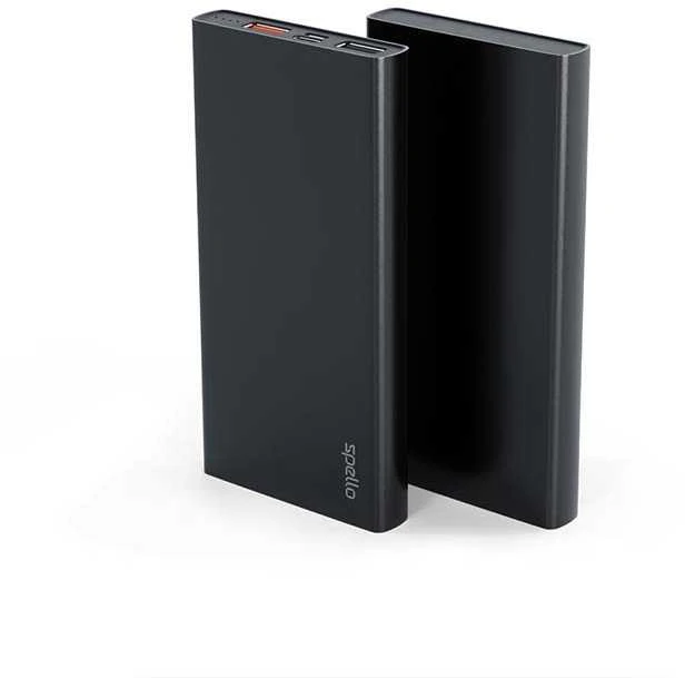 „Epic Spello Slim“ išorinė baterija, 10000 mAh, juoda