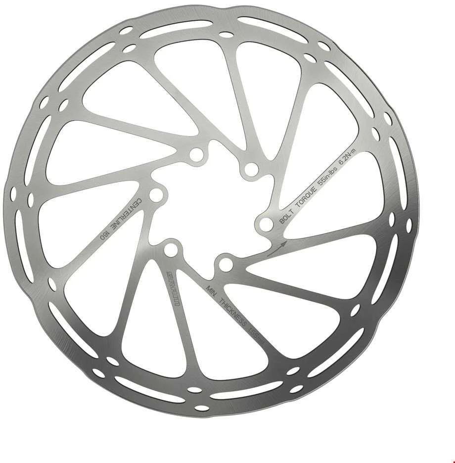 SRAM Centerline stabdžių diskas - 220 mm (pridedami plieniniai varžtai) - 6 skylės