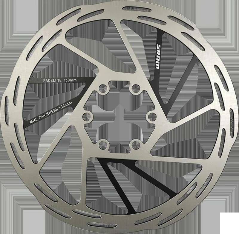 SRAM Paceline stabdžių diskas - 160 mm (įskaitant plieninius varžtus), apvalus - 6 skylės