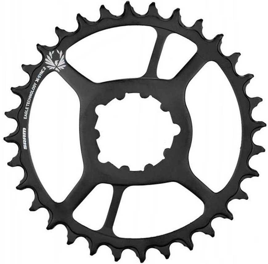 Priekinis dantratis: Sram X-Sync2 Eagle Boost Steel DirectMount, 3 mm ofsetas, 11/12 pavarų, 34T