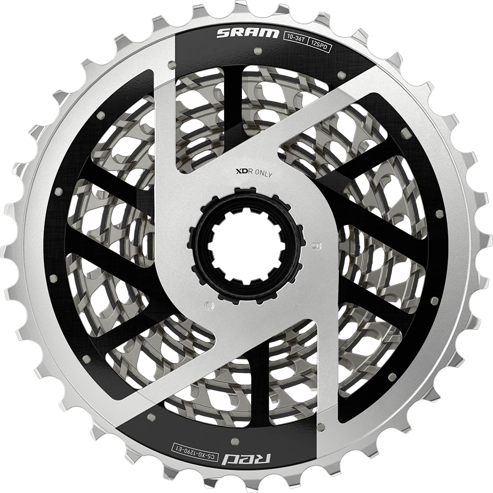SRAM XG-1290 E1 12 pavarų, 10-36z E1 kasetė