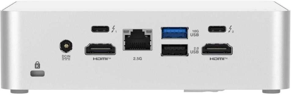 ASUS NUC 15pro+ / RNUC15CRSU500002 / Intel Ultra 5 225H / Intel Arc grafika / nėra atminties / nėra RAM / Intel Wi-Fi 7 BE201 / nėra OS / ES laidas / rinkinys (L6) / EAN: 4711387950234