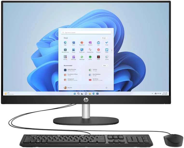 Stacionarus kompiuteris Hewlett Packard (HP) HP AiO 27-cr0012nc, 27 colių FHD, i5-1335U, 8 GB DDR4 3200, SSD 512 GB, „Windows“ su 2 mln. žaidimų leidimu
