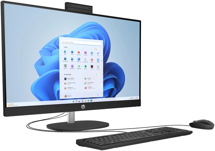 Stacionarus kompiuteris Hewlett Packard (HP) HP AiO 27-cr0012nc, 27 colių FHD, i5-1335U, 8 GB DDR4 3200, SSD 512 GB, „Windows“ su 2 mln. žaidimų leidimu
