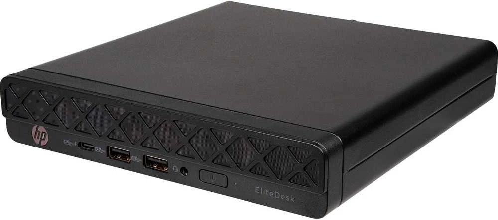 Hewlett Packard (HP) HP PC EliteDesk 8 Mini G1a, Ryzen 5 220, 1x16GB, 512GB, Radeon 740M,WiFi 6+BT,kl. a pelė, 65W, 2xDP+HDMI+USB-C,FDOS