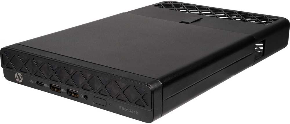 Hewlett Packard (HP) HP PC EliteDesk 8 Mini G1a, Ryzen 5 220, 1x16GB, 512GB, Radeon 740M,WiFi 6+BT,kl. a pelė, 65W, 2xDP+HDMI+USB-C,Win11