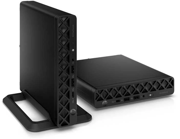 Hewlett Packard (HP) HP PC EliteDesk 8 Mini G1a, Ryzen 5 220, 1x16GB, 512GB, Radeon 740M,WiFi 6+BT,kl. a pelė, 65W, 2xDP+HDMI+USB-C,FDOS