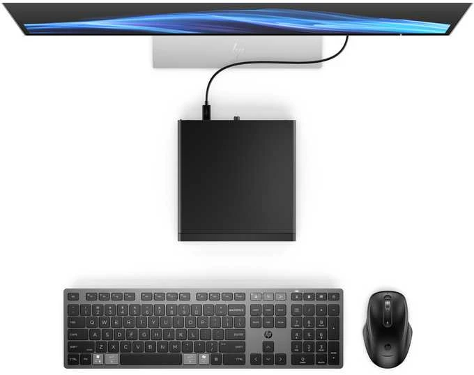 Hewlett Packard (HP) HP PC EliteDesk 8 Mini G1a, Ryzen 5 220, 1x16GB, 512GB, Radeon 740M,WiFi 6+BT,kl. a pelė, 65W, 2xDP+HDMI+USB-C,FDOS