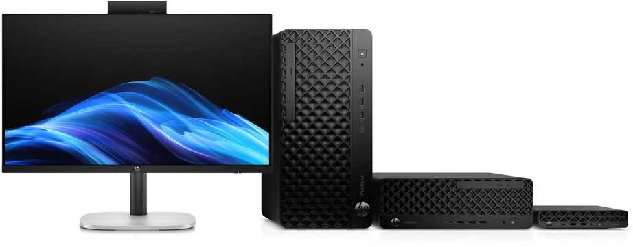 Hewlett Packard (HP) HP ProDesk 4 Tower G1i AI stacionarus kompiuteris, Ultra 5 225, 1x16GB, 512GB, Intel UHD (Arc) 2Xe LPG, su mikrofonu, 280W platininis, DP+HDMI, Win11