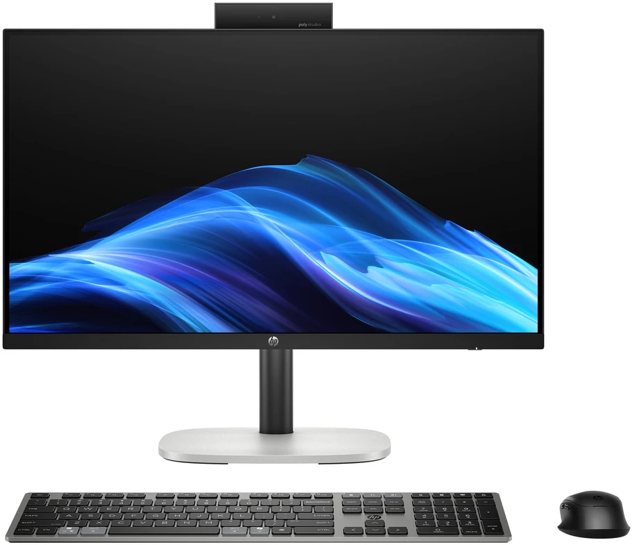 Stacionarus kompiuteris Hewlett Packard (HP) HP AIO ProStudio 4 G1i 23.8 NT AI, Ultra 5 235T, 16 GB, 512 GB, UHD (Arc) 3Xe LPG, WiFi 6E+BT, kl. ir pelė, 5 MP, HDMI+HDMI IN, Win11Pro